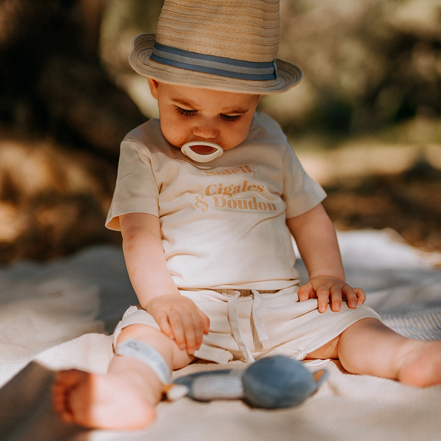 T-shirt bébé - Soleil, Cigales et Doudou Mistralou