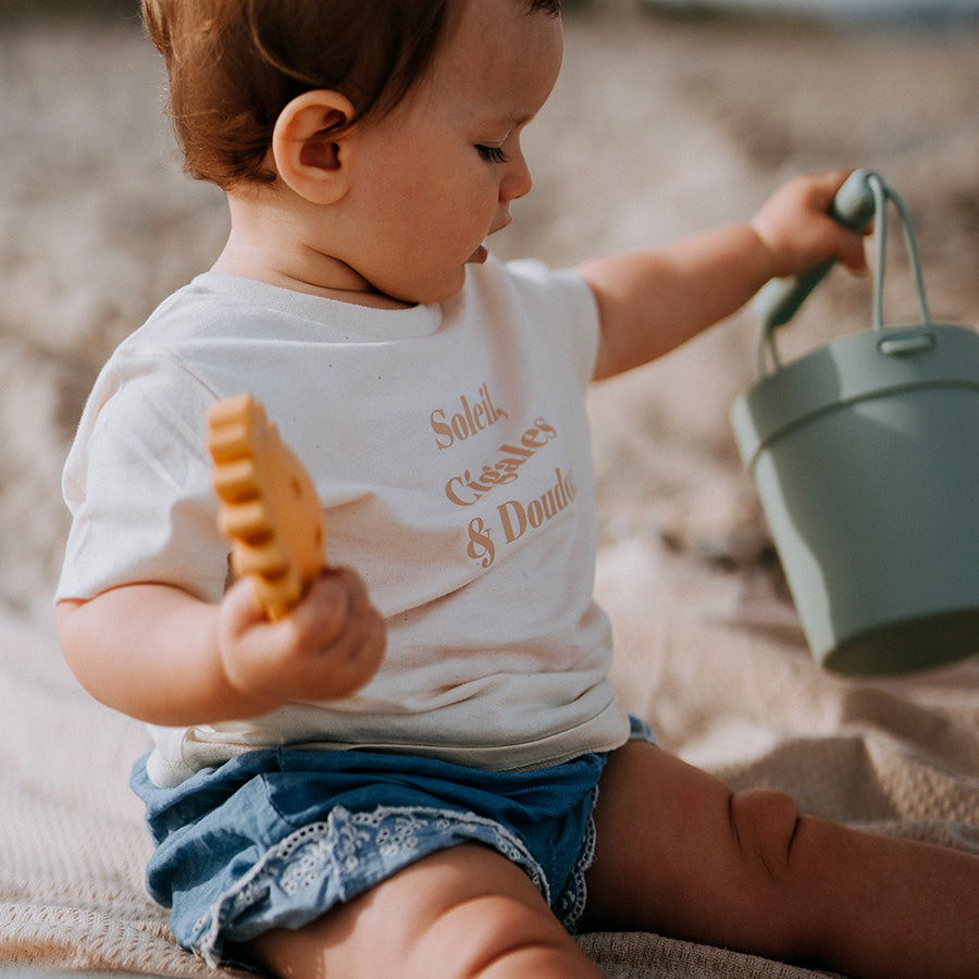 T-shirt bébé - Soleil, Cigales et Doudou Mistralou