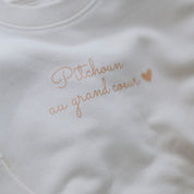Sweat bébé - Pitchoun au grand coeur Mistralou